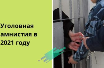 Уголовная амнистия в 2021 году: последние новости